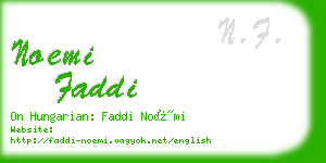 noemi faddi business card